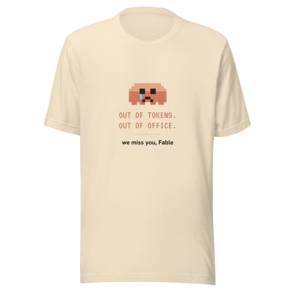 Unisex tee in bone